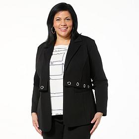 "As Is" GREY by Jhoan Sebastian Grey 3-in-1 Ponte Blazer