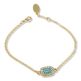 "As Is" Heidi Daus You're Gonna Flip Pavé Crystal Reversible Bracelet