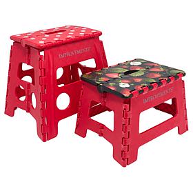 "As Is" Improvements 14.5" and 12.5" Folding Plastic Step Stools