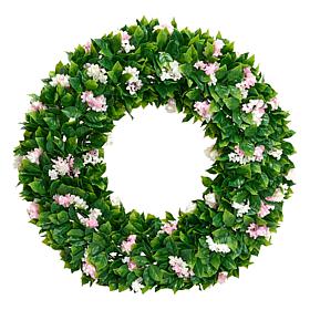 "As Is" Improvements 21" Faux Crepe Myrtle Wreath