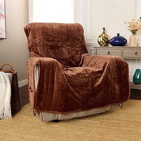 "As Is" Improvements Plush Chair Slip Cover