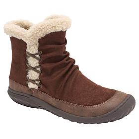 "As Is" JBU Briar Ankle Boot with Faux Shearling Fur Detail