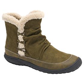 "As Is" JBU Briar Ankle Boot with Faux Shearling Fur Detail