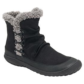 "As Is" JBU Briar Ankle Boot with Faux Shearling Fur Detail