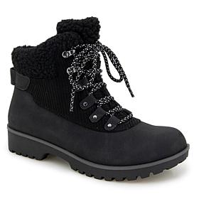 "As Is" JBU Illinois Ankle Boot with Faux Fur and Zipper Closure
