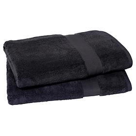 "As Is" Joy CleanBoss 2-piece USA Grown Cotton Jumbo Luxe Bath Sheets