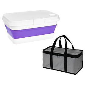 "As Is" Joy CleanBoss Collapsible Picnic Basket, Tray & Cooler