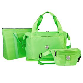 "As Is" Joy CleanBoss Expandable Pop Tote with Belt Bag & New Coole...