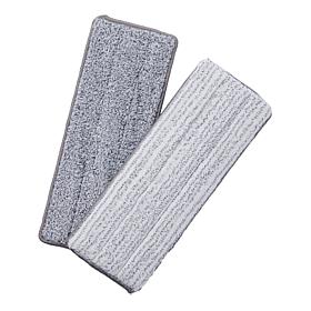 "As Is" Joy CleanBoss Kick-Mop Wet/Dry 2-pack Washable Mop Heads