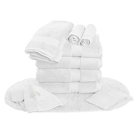 "As Is" Joy CleanBoss USA Grown Cotton 12-piece Plush Towel Set wit...