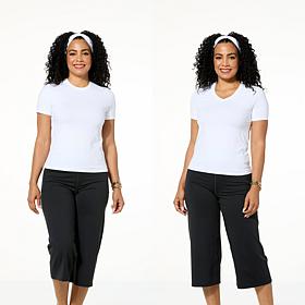 "As Is" Joy Collection Cool & Clean Two Performance Tees w/Headband 