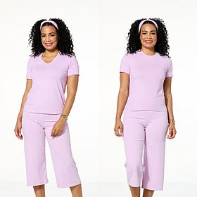 "As Is" Joy Collection Cool & Clean Two Performance Tees w/Headband 