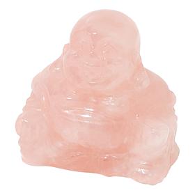"As Is" KALIFANO 2.5" Carved Gemstone Laughing Buddha
