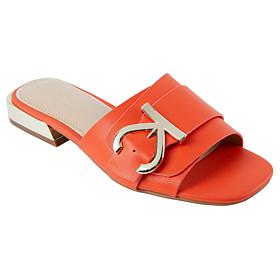 "As Is" Kenneth Cole New York Irene Leather Slip-On Sandal