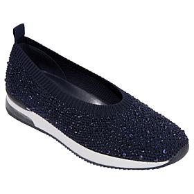 "As Is" Kenneth Cole Reaction Evaline Stretch Knit Jeweled Ballet Flat