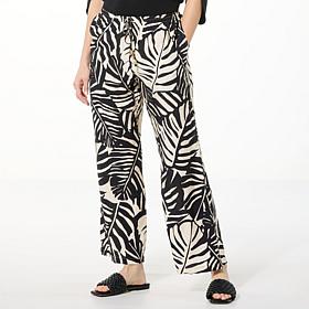 "As Is" LB70 by Lloyd Boston Arrival Drawstring Waist Printed Pant