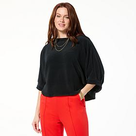 "As Is" Lloyd Boston Easy Luxury Banded Dolman Sleeve Top