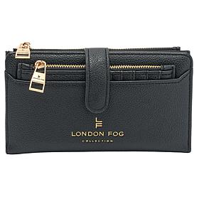 "As Is" London Fog 2-in-1 Everyday Pebble Wallet