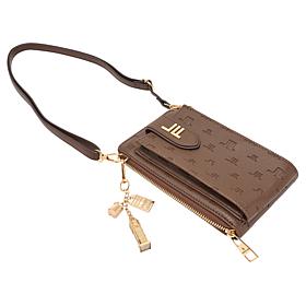 "As Is" London Fog Wanderlust Logo-Embossed Phone Crossbody Bag
