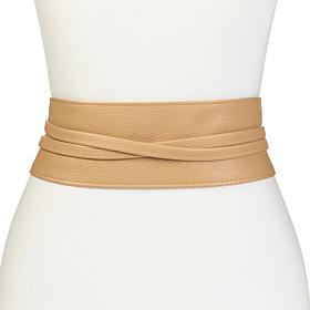 "As Is" Mark & James by Badgley Mischka Lucia Faux Leather Wrap Belt