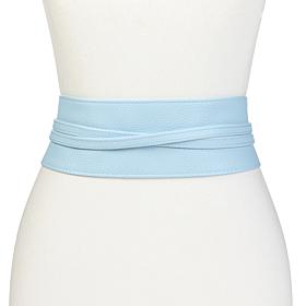 "As Is" Mark & James by Badgley Mischka Lucia Faux Leather Wrap Belt