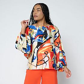 "As Is" Megan Renee Hammered Satin Top