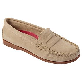 "As Is" Minnetonka Mellony Suede Moccasin Penny Loafer