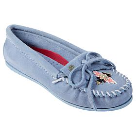 "As Is" Minnetonka® Nizhoni Hand-Beaded Suede Moccasin