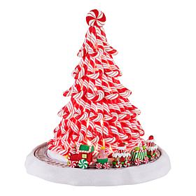"As Is" Mr. Christmas Animated Peppermint Candy Tree with Train