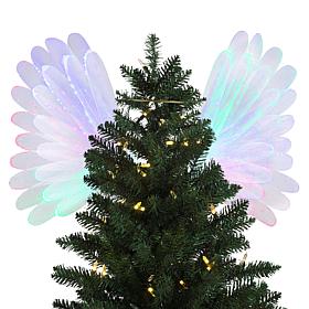 "As Is" Mr. Christmas Fiber Optic Angel Wing Tree Topper