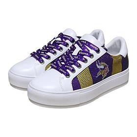 "As Is" Officially Licensed NFL Lace-Up Sparkle Sneaker by Cuce Sho...