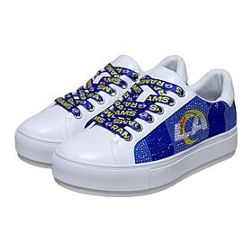 "As Is" Officially Licensed NFL Lace-Up Sparkle Sneaker by Cuce Sho...