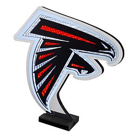 "As Is" Officially Licensed NFL LED Logo Infinity Light  - Falcons