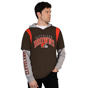 "As Is" Officially Licensed NFL Men's Lg-Slve Fashion Layr Top by Glll