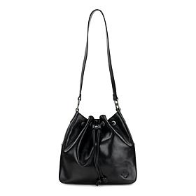 "As Is" Patricia Nash Belamy Leather Drawstring Bucket Bag