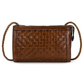 "As Is" Patricia Nash Civo Woven Leather Crossbody Bag