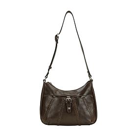 "As Is" Patricia Nash Ficarra Leather Hobo Bag with Adjustable Strap