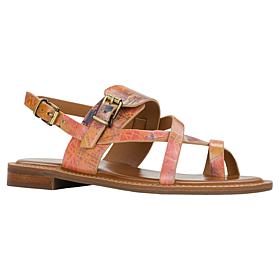 "As Is" Patricia Nash Fidella Leather Slingback Sandal