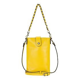 "As Is" Patricia Nash Leontine Leather Phone Crossbody Bag