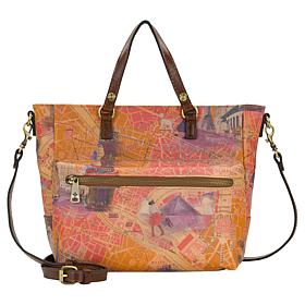 "As Is" Patricia Nash Maeva Coated Canvas Crossbody