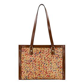 "As Is" Patricia Nash Merena Woven Satchel