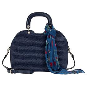 "As Is" Patricia Nash Ophelie Satchel with Scarf