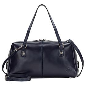 "As Is" Patricia Nash Valmorea Top Handle Leather Satchel