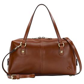 "As Is" Patricia Nash Valmorea Top Handle Leather Satchel