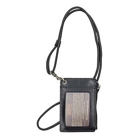 "As Is" Patricia Nash Viera Leather Card Case Lanyard