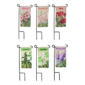 "As Is" Plow and Hearth Mini Spring and Summer Garden Flags - Set of 6