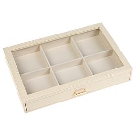 "As Is" Prestige™ Croco-Embossed Single Drawer Jewelry Box - 6- Com...