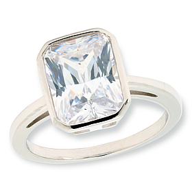 "As Is" Radiance by Absolute™ 4ctw Emerald Cut Bezel-Set Solitaire ...