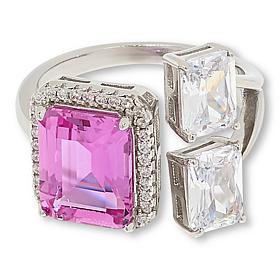 "As Is" Radiance by Absolute™ 8.50ctw 3-Stone Modern Cuff Stack Ring