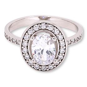 "As Is" Radiance by Absolute™ x Katharine McPhee 2.60ct Oval Halo Ring
